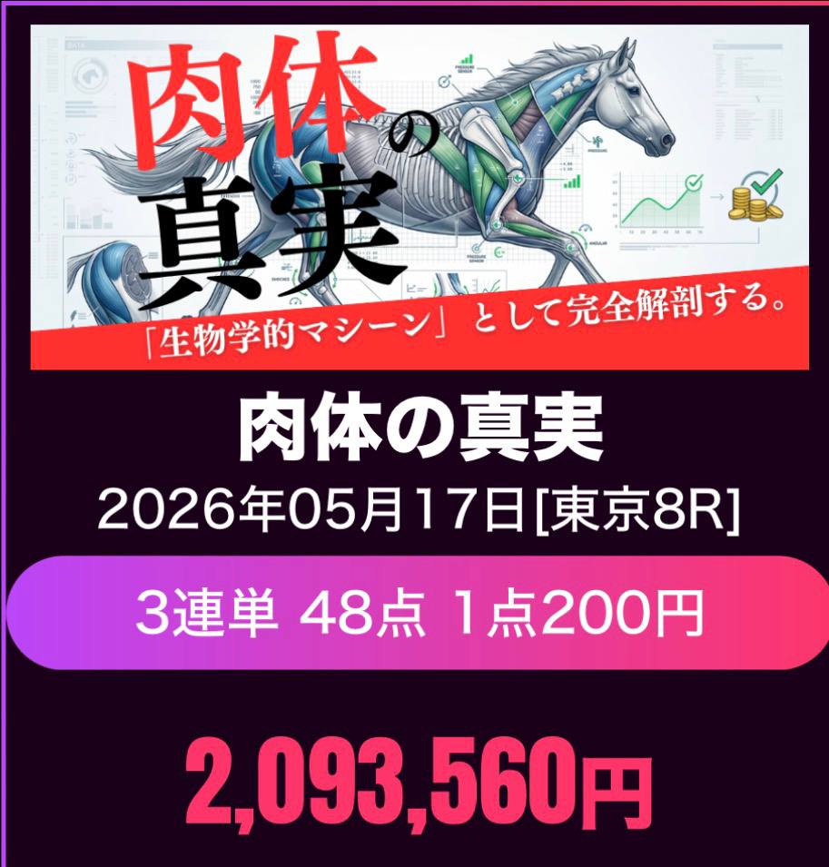 モッズ競馬的中画像